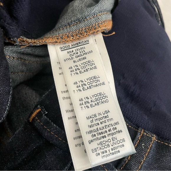Good American maternity skinny jeans, size 27, size 4, side inserts - Picture 7 of 10